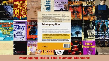 PDF Download  Managing Risk The Human Element PDF Online