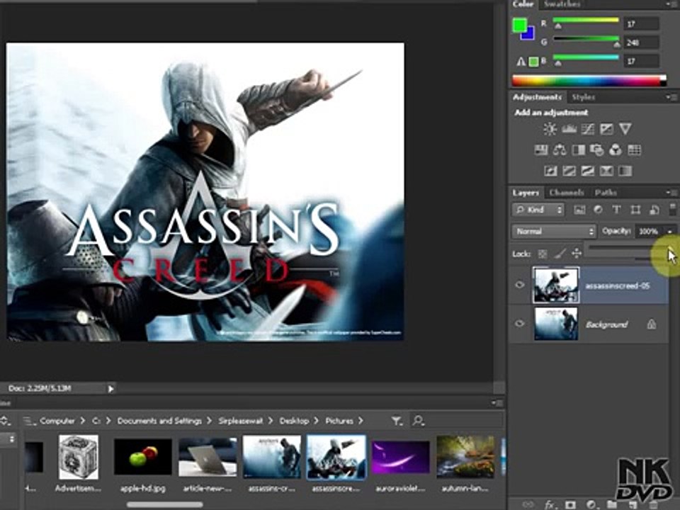 Layers Opacity - Adobe Photoshop CS6 (Urdu & Hindi) Tutorial Part 11