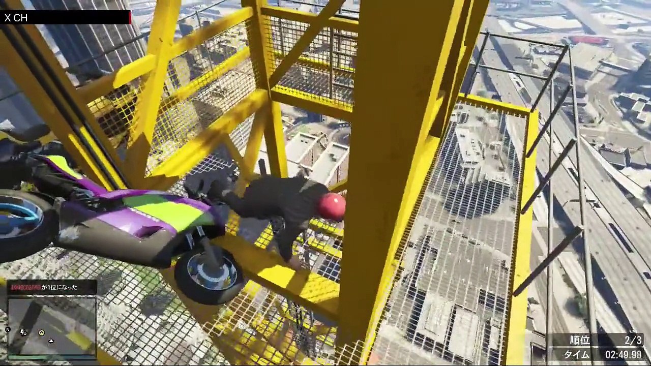 GTA5　オンライン実況　part179　鬼畜レース　ホラフくんのジャンプ天国 スピード地獄3