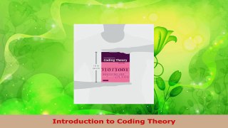 Read  Introduction to Coding Theory EBooks Online