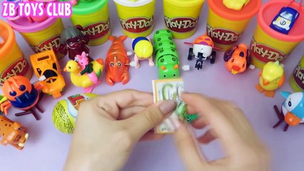 hello kitty Play Doh Peppa Pig Kinder surprise eggs Hello Kitty play doh