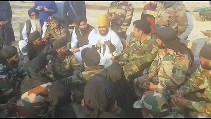 Baba Dhadrianwale with Indian Army