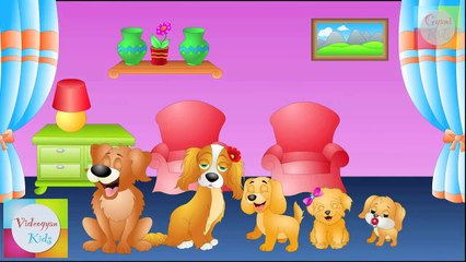 The Finger Family Dog Family Nursery Rhyme | Kids Animation Rhymes Songs