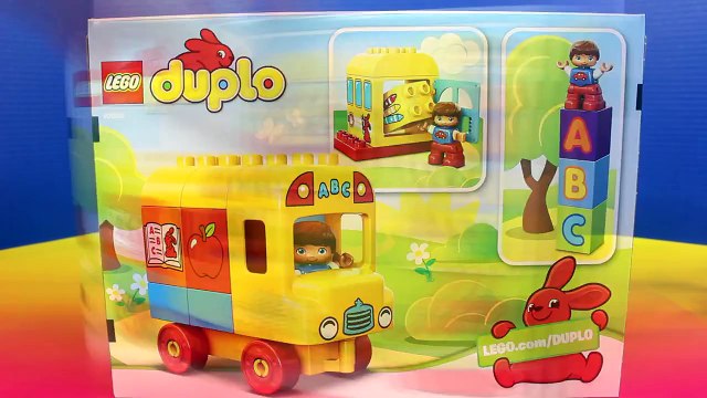Wheels On The Bus Go Round And Round Lego Duplo Zoo Farm Animals Batman Joker School Bus