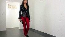 High Waisted In Shiny Red Pants | Fashion Trends 2015 For Women | Hot Models