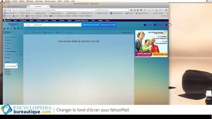 Changer le fond d'écran sous yahoo