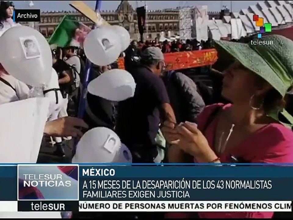 México: marchan a la Basílica de Guadalupe a 15 meses de Ayotzinapa