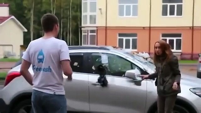 Девушка перепутала машину своего бывшего )))