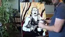 The Powerhouse spears the canvas WWE Canvas 2 Canvas