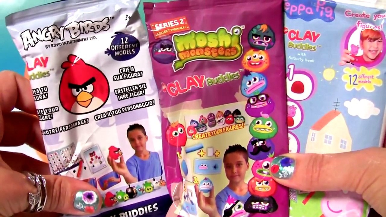 Play-Doh Surprise Clay Buddies PeppaPig Moshi Monsters Smurfs Blind Bags by DisneyCollecto
