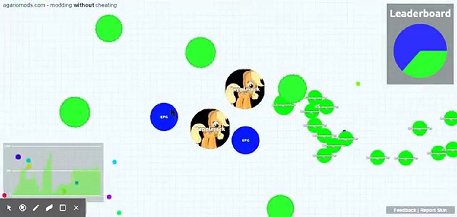 Agar.io Team Mode Gameplay