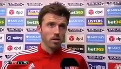 Carrick post match interview - Stoke City vs Manchester United 2-0
