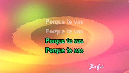 Karaoké Porque te vas - Star Academy *