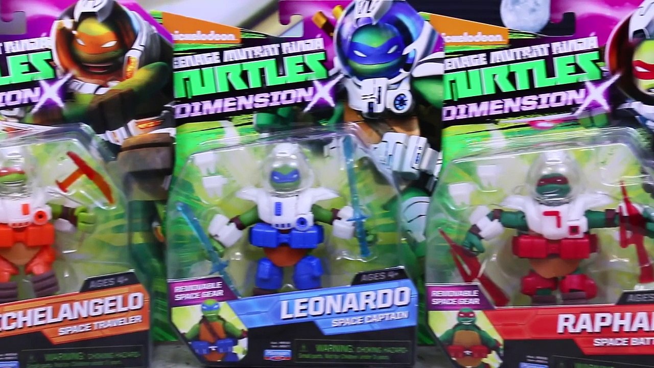Teenage Mutant Ninja Turtles NEW Dimension X Space Scientist with Space Traveler and Space Battler