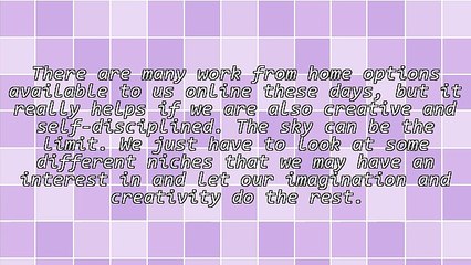 Two Work at Home Options You Might Consider