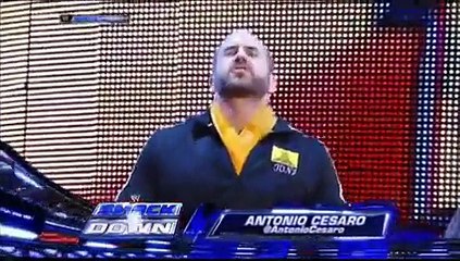 Antonio Cesaro Vs. Dolph Ziggler Smackdown 01.31.14
