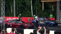 Audi TT RS vs Chevrolet Corvette ZR1 vs BMW M6 F13 on 1 km