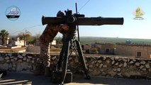 كتائب ثوار الشام: تدمير دبابة تي ٧٢ للنظام على جبهة خلصة في ريف حلب الجنوبي بصاروخ التاو
