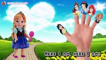 Disney Princess Snow White, Ariel, Princess Belle, Princess Mulan, Frozen Anna Finger Family Song
