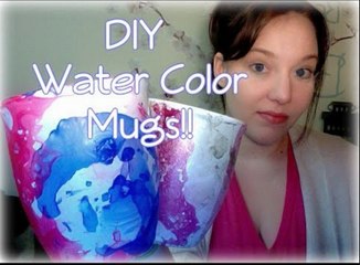 Easy DIY Marbled Mugs