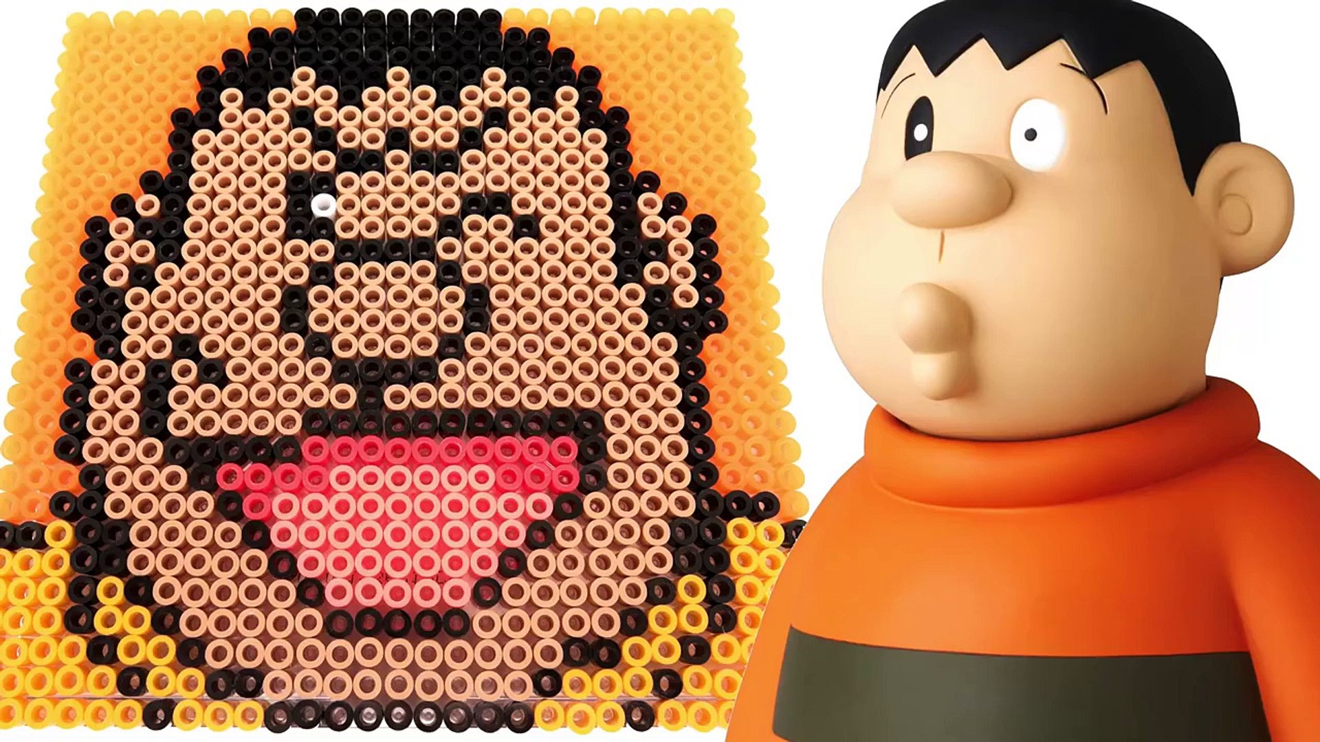 ドラえもん ドット絵 ジャイアンをビーズで描く Big G Ppcandy Channel Doraemon Pixel Art Parlor Beads Minecraft Dailymotion Video