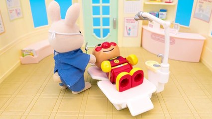 アンパンマンおもちゃアニメ 歯医者さんで注射と抜歯＆歯磨き PPCandy Channel Anpanman Toy Anime Let's Brush Teeth