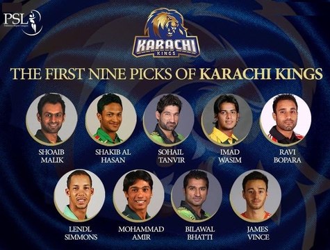 Karachi Kings Players - PSL 2016 - Pakistan Super League