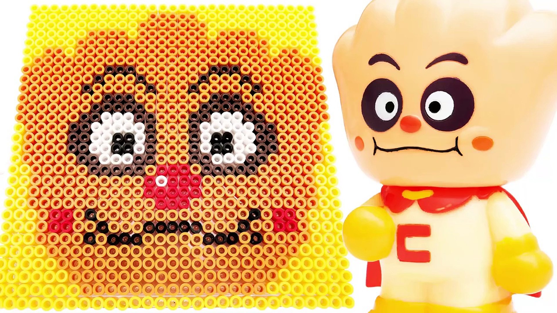 アンパンマン ドット絵 クリームパンダちゃんをビーズで描く Ppcandy Channel Anpanman Pixel Art Parlor Beads Minecraft Dailymotion Video