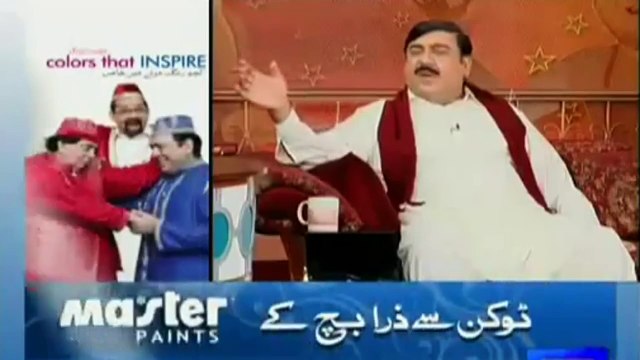 Azizi as Sheikh Rasheed after Council Elections Hasb e Haal