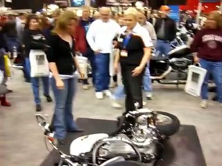 How to pick up your heavy motorcycle  when your a girl