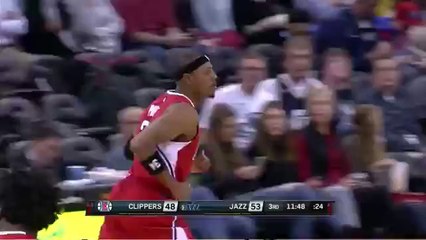 Paul Pierce Hits Five 3-Pointers - Clippers vs Jazz - December 26, 2015 - NBA 2015-16 Season