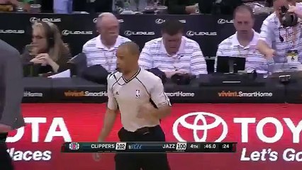 Paul Pierce Hits the Dagger Three - Clippers vs Jazz - December 26, 2015 - NBA 2015-16 Season