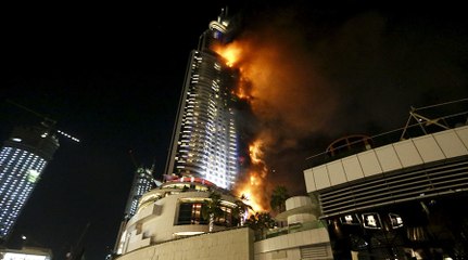 Dubai Fire the adress downtown next burj khalifa