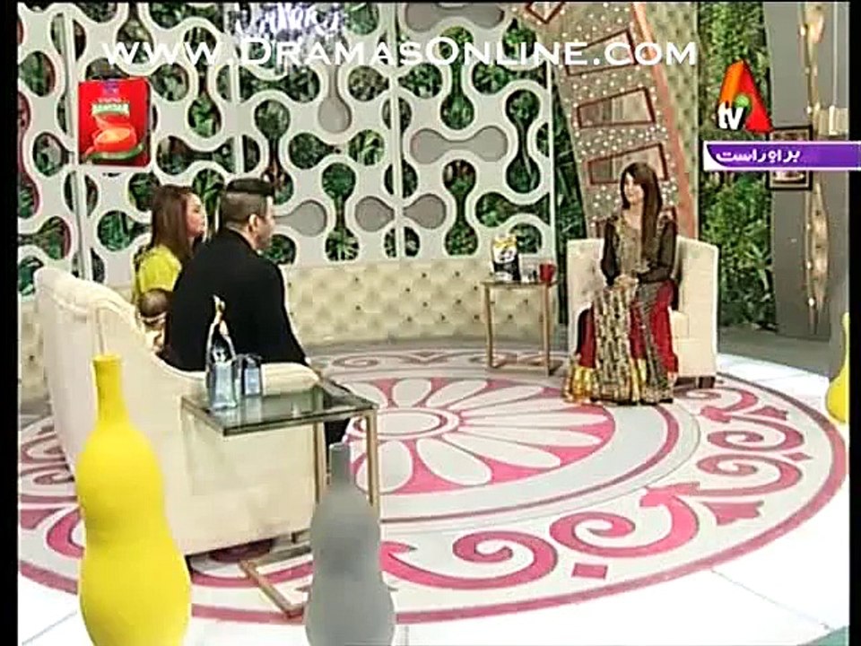 See How Cute Baby Girl of Sadia Imam is Making Noise in a Live Morning Show ??