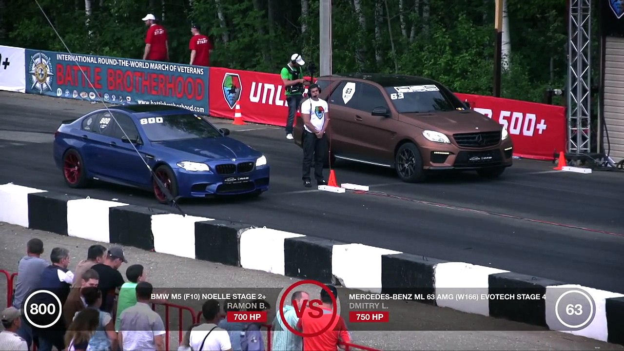 BMW X6M PP Performance, Mercedes ML63 AMG Evotech & Gorilla Racing (Top 3 fastest SUV)