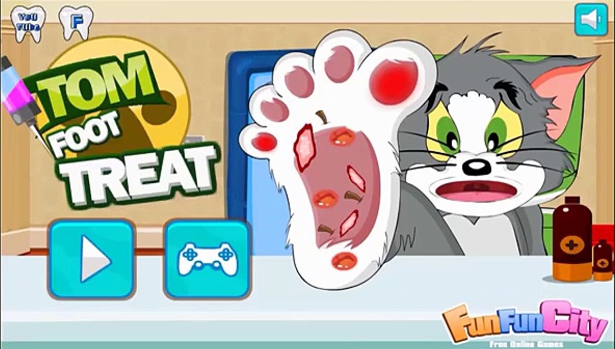 Tom and Jerry Cartoon Games _ Tom and Jerry Foot Injured _ Tom and Jerry Games - YouTube