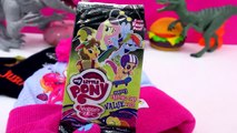 Shopkins, Jurassic World Dinosaur Hat & Gloves Set Review + My Little Pony Cards Video