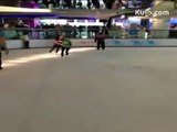 张柏芝专业溜冰视频曝光 再现人肉陀螺