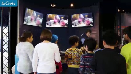 Visite scolaire sur le bateau Tara pendant la Cop21