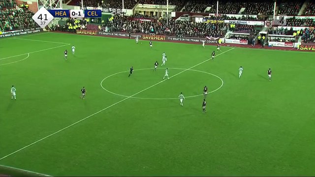 0-1 Nir Bitton Goal Scotland Premiership - 27.12.2015, Hearts FC 0-1 Celtic FC