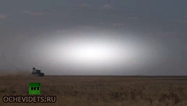 Кадры экспериментальных боевых стрельб всепогодного тактического ЗРК уровня «Тор-М2У»