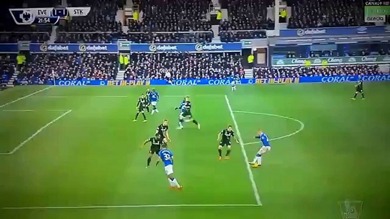 Romero Lukaku goal vs Stoke City - Everton 1-1 Stoke City