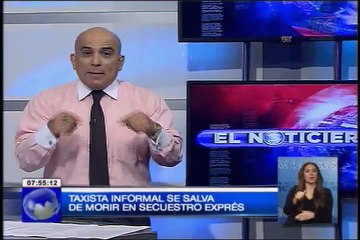 Taxista se salvó de morir por el robo de su vehículo