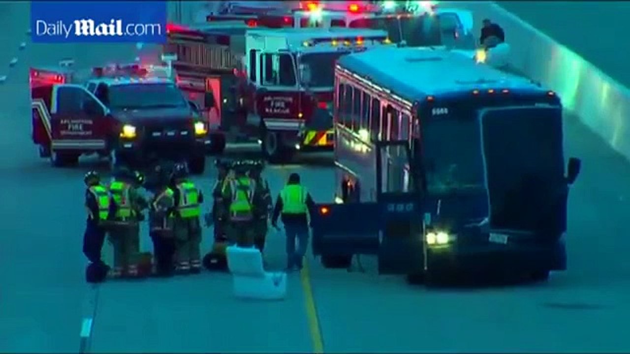 1 Dead, 17 injured in Grehound Bus Crash in North Texas