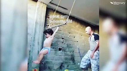Baby got back-flips. Superhuman baby is gymnastic sensation
