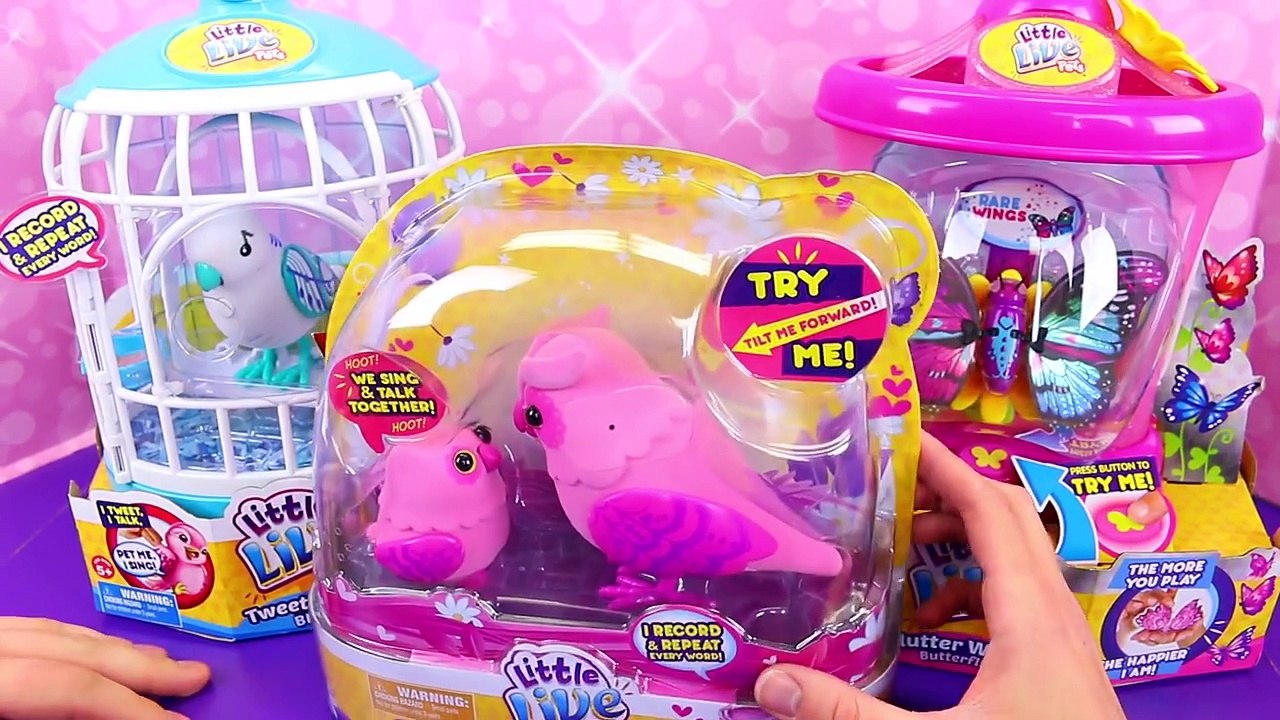 LITTLE LIVE PETS Birds Tweet Talking Owls & Fluttery Wings Butterfly Pets for Disney Princ