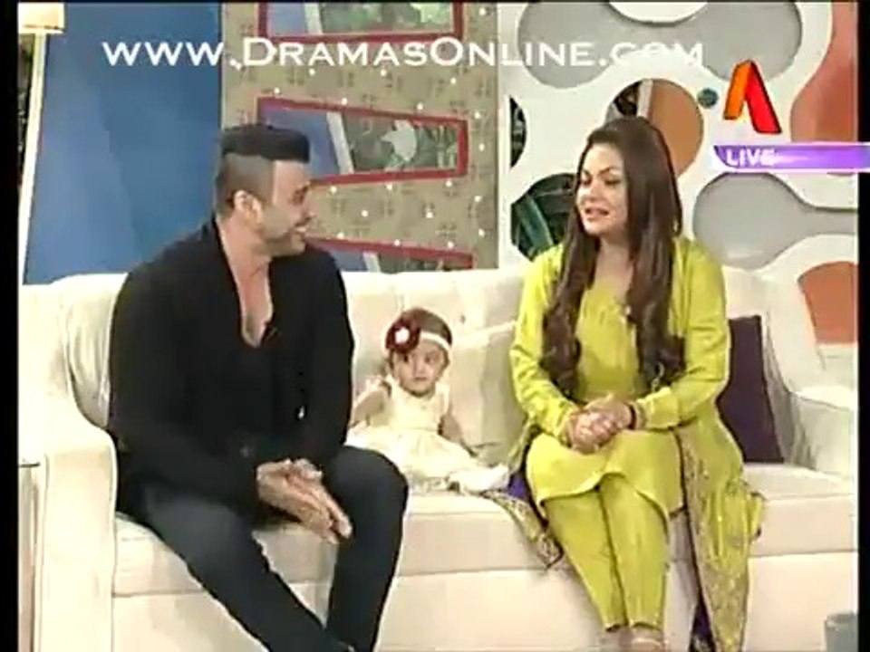 See How Cute Baby Girl of Sadia Imam is Making Noise in a Live Morning Show