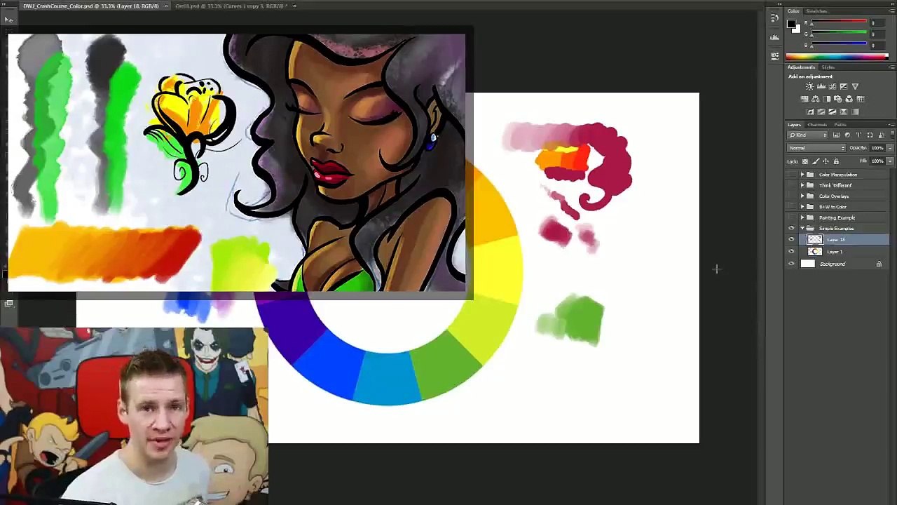 Crash Course Using Color In Digital Painting (photoshop Tutorial) Clip1-3