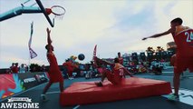The greatest acrobatic basketball dunk of all time?!? (People are Awesome)