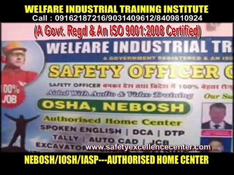 Safety Officer (Nebosh/Iosh-Auth. Home Center) Forklift/Jcb/Excavator/Mobile crane/Tower crane/Dozer/Welding (Argon+Arch